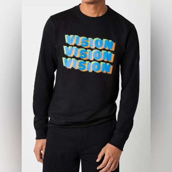 Vision Streetwear Mens Crew Neck Long Sleeve Sweatshirt Size X-Large - Picture 1 of 6